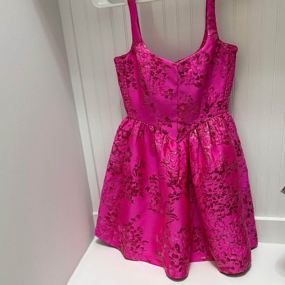 Amanda Uprichard Fuchsia Floral Dress
